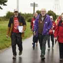 The sponsored walk on Saturday, which was supported by representatives from local churches and members of the public, was held to raise money for Christian Aid.