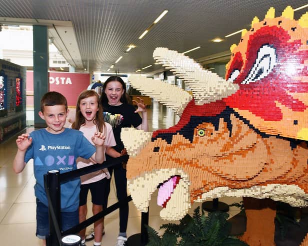 The iconic brick dino trail around Falkirk ends on Sunday - so you'd better be quick if you're still to spot them.  (Pic: Michael Gillen)