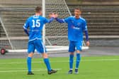 Substitute Josh Gillespie scores to make it 8-0 to Bo'ness Athletic on Saturday against Livingston United (Pics by Scott Louden)