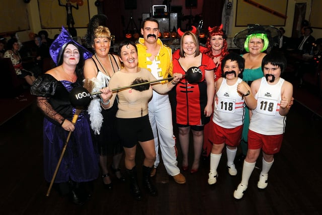 A Halloween fancy dress party at the North Broomage Club in 2009.