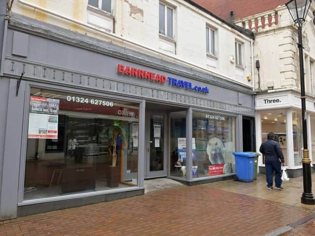 The Falkirk High Street branch of Barrhead Travel