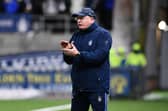 20-02-2024. Picture Michael Gillen. FALKIRK. Falkirk Stadium. Falkirk FC v Montrose FC. Season 2023 - 2024. Matchday 24. SPFL cinch League One. Jiohn McGlynn.