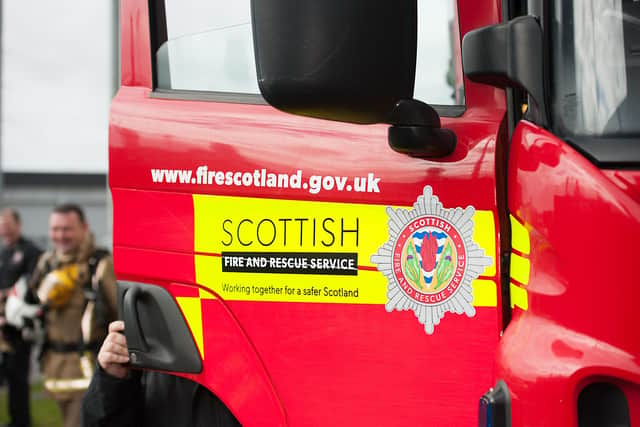 A fire crew extinguished a blaze in Dennyloanhead on Saturday morning.
