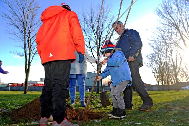 Friends of Inchyra Park began creating the community orchard at the start to the year