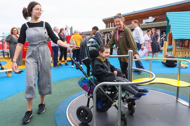 The new playground is inclusive for all pupils