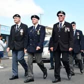 A number of local veterans paid their respects.