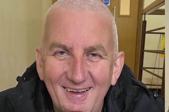 PC Sean Owen shaved his beard and his hair to raise cash for Strathcarron Hospice