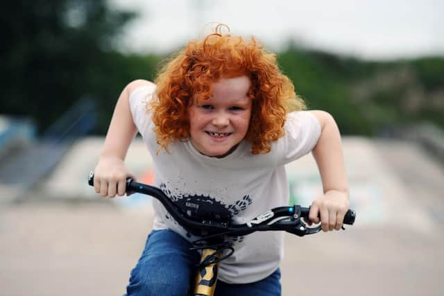 Thorfinn Whalley is looking forward to progressing as a cyclist with The Clan: Scotland's Cycle Stunt Team. Picture: Michael Gillen.