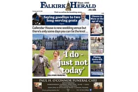 This week's front page upset Falkirk Council's leader. Pic: Falkirk Herald