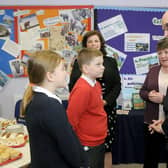 John Swinney on a visit to Grangemouth High School (Pic: Michael Gillen)