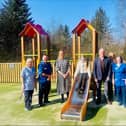 Staff from Strathcarron, Kiva Holley and Dougie Grant and Pamela Turkington from BAM Construction. Pic: Contributed