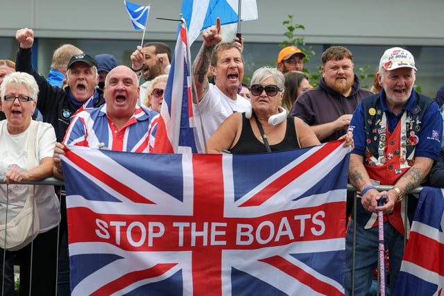Protest In Falkirk Protesters gather for two demonstrations in Falkirk amid concerns over ...