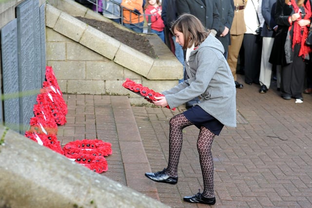 Stirling Street. War Memorial. Last one at Stirling Street.