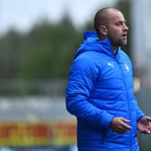Danny Grainger on the touchline (Pics Michael Gillen)