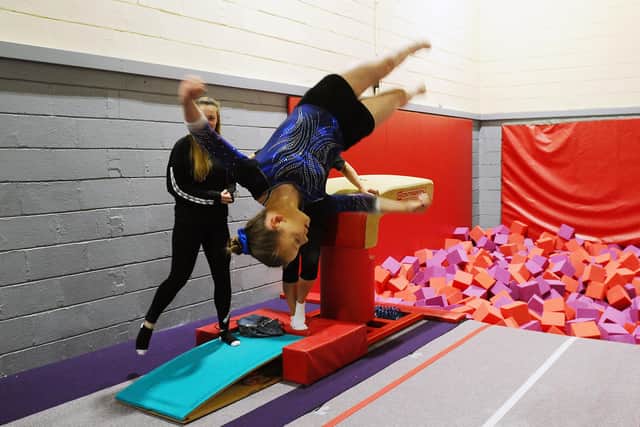 Stenhousemuir Gymnastics Club and Tryst Gymnastics Club members regularly used Carron Gymnastics centre for practice sessions prior to the Covid-19 pandemic. Picture: Michael Gillen.