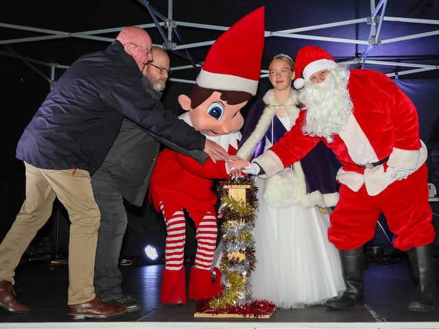 Crowds turned out last year for the town's Christmas light switch on and it's hoped they will do the same for this year's event which takes place in Bo'ness town centre on Saturday.  (Pic: Scott Louden)