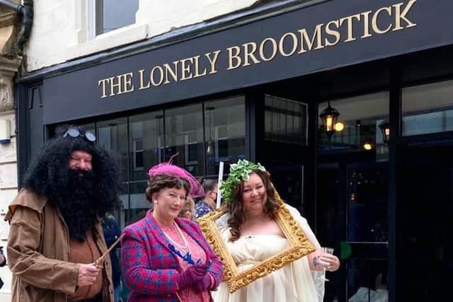 There were some special guests at the opening of The Lonely Broomstick