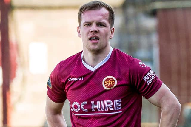 Stenhousemuir's Jonathan Tiffoney during their Scottish Cup third-round tie against Kilmarnock at Ochilview last month (Photo by Euan Cherry/SNS Group)