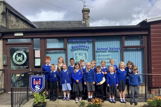 Parents of pupils at Blackness Primary School are fighting to keep it open. Pic: Contributed