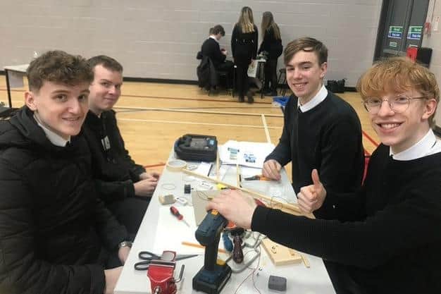 Pupils had to solve an interactive technology-based task and were required to design, develop and build a solution with the materials supplied.