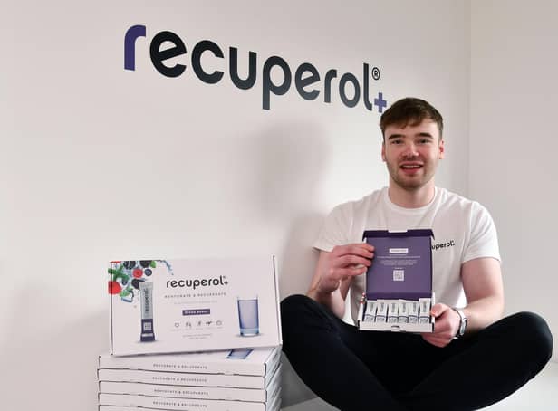 Rory Devine has launched his own business, recuperol.  Pic: Michael Gillen.