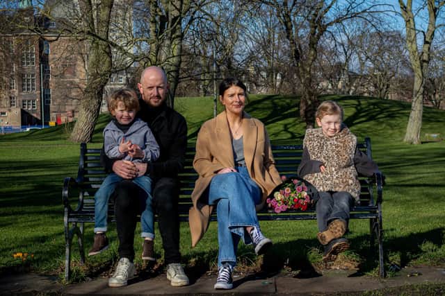 Leigh Young, from Falkirk launched her own florist business after being furloughed from her role as a store manager with Top Shop in Stirling.  It is a family business with help from husband Stuart, and children o Edie (7) and Sonny (4)