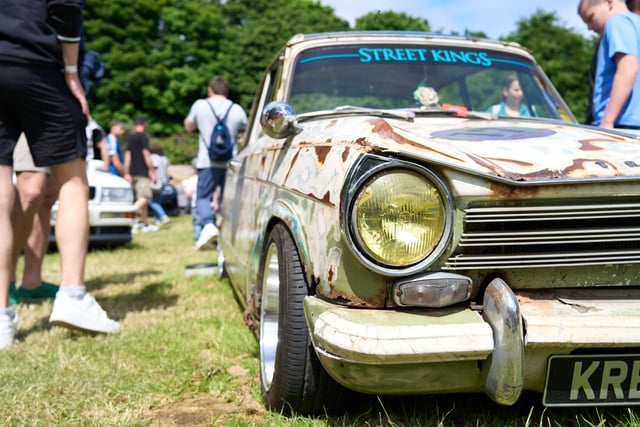 The car show is a hit with motor heads and families.