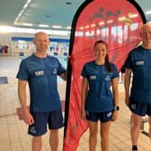 Ross, Toni and Robert stand proudly in their GB kit (Pictures: Contributed)