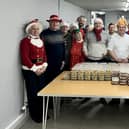 The Lodge Master Archie Mackay is pictured with chef Alistair MacDonald and some of the delivery team. Pic: Contributed