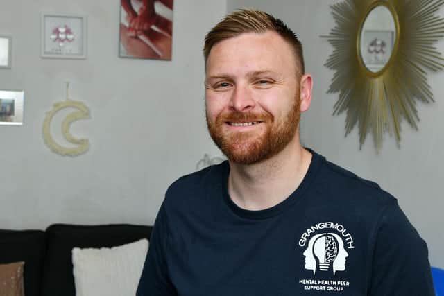 Andy Craig who has set up a mental health peer support group - Come Chat About That - in Grangemouth. Pic: Michael Gillen