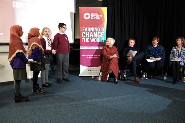 Pupils from six local schools took part in the Dragons' Den event.