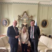 Councillor James Bundy and mum Selena, met with First Minister John Swinney earlier this year.  (Pic: contributed)