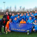 Bo'ness Athletic lifted the Alex Jack Cup after a last-gasp 2-1 win over Heriot-Watt University (Photo: Scott Louden)