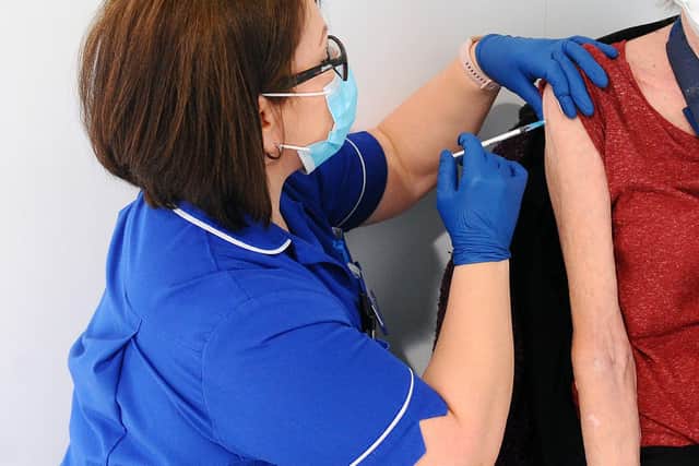 People are being urged to get vaccinated as 12 cases of the COVID-19 Omicron variant are confirmed in the Forth Valley area
