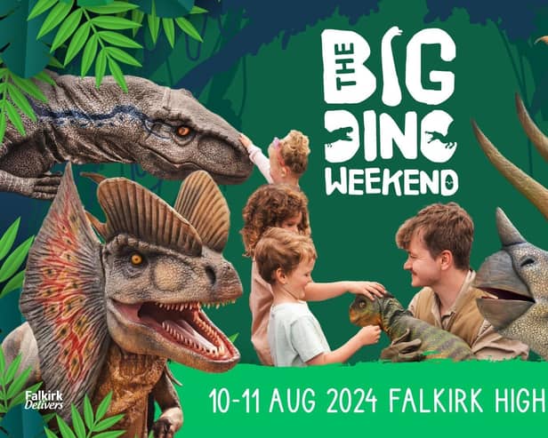 The Big Dino Weekend takes place in Falkirk town centre this weekend.  (Pic: submitted)