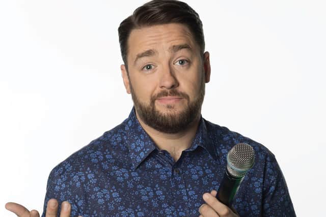 Jason Manford turned up at a Falkirk town centre cafe for breakfast
