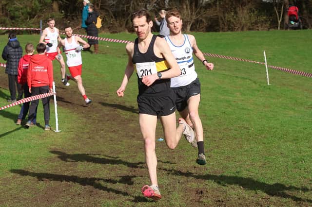 Scott Stirling earned his club a first-ever senior medal at the Falkirk-based National XC event (Photo: Scott Louden)