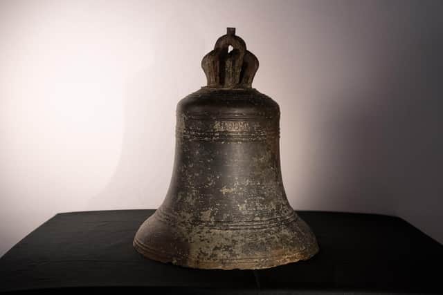 The ship's bell which was later used to confirm her identity
Pic: University of East Anglia