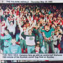 The Falkirk Herald coverage of Camelon Juniors beating Whitburn Juniors 2-1 in the Final of the Scottish Junior Cup, May 21 1995.