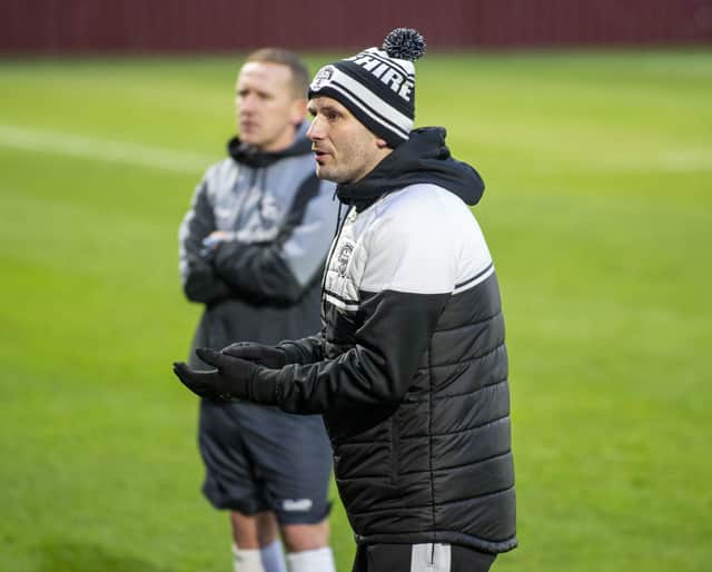 East Stirlingshire manager Derek Ure will continue in the job for the 2021/22 season (Pic: Lisa Ferguson)
East Stirling manager - Derek Ure
Tranent Juniors vs East Stirlingshire. Scottish Cup First Round.
3:00pm, Saturday 26th December 2020.
Foresters Park.