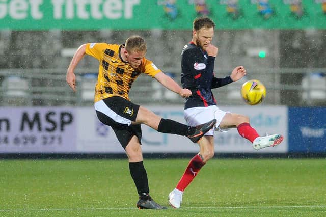 New Stenhousemuir loan signing Thomas Collins in action for East Fife against Falkirk earlier this season