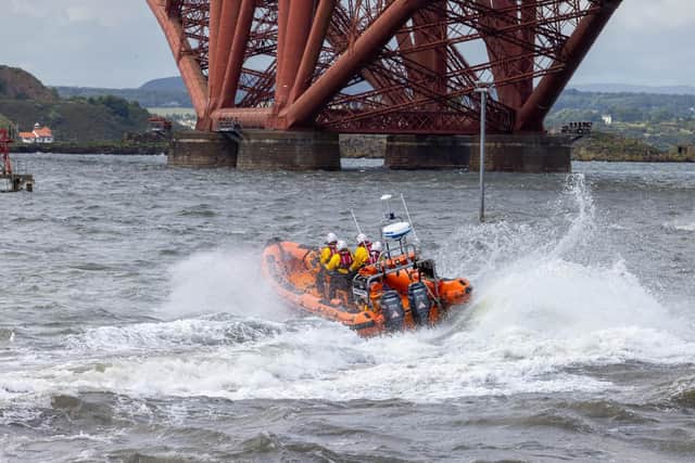 Atlantic 85 lifeboat Jimmie Cairncross in action during the Open Day in 2023.