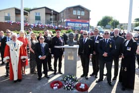 Last year's unveiling of memorial bust honouring Laurieston SAS soldier John McAleese