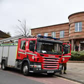 The fire appliance attended at Falkirk Sheriff Court at lunchtime