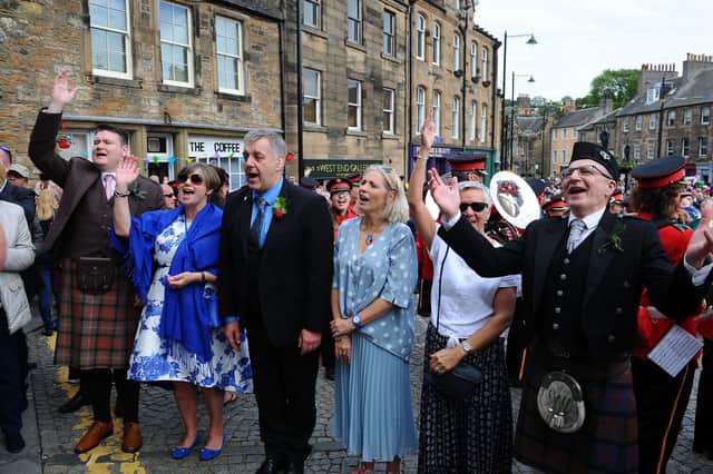 Picture Michael Gillen. Linlithgow Marches 2019.