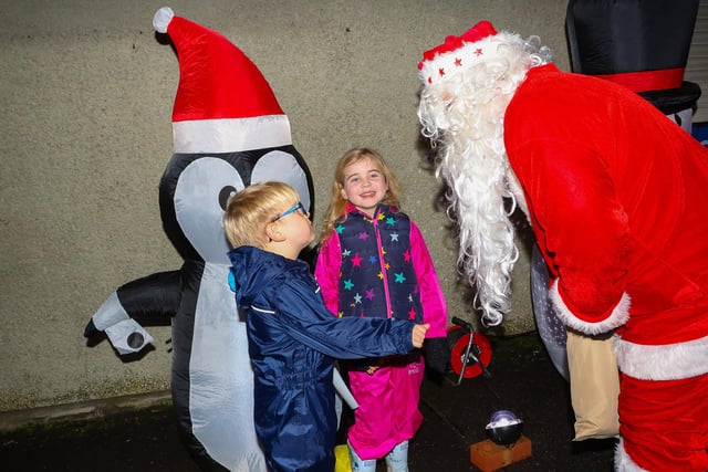 These youngsters loved having the chance to meet Santa.