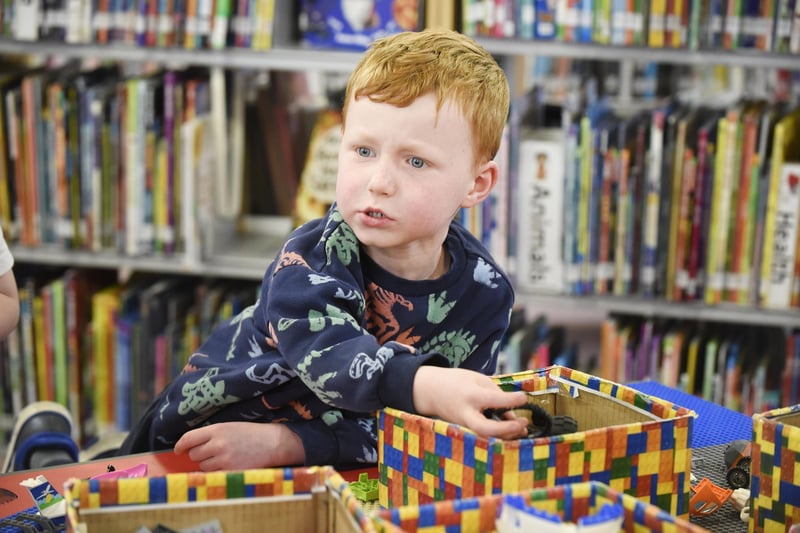 Lots of concentration required when making Lego models.