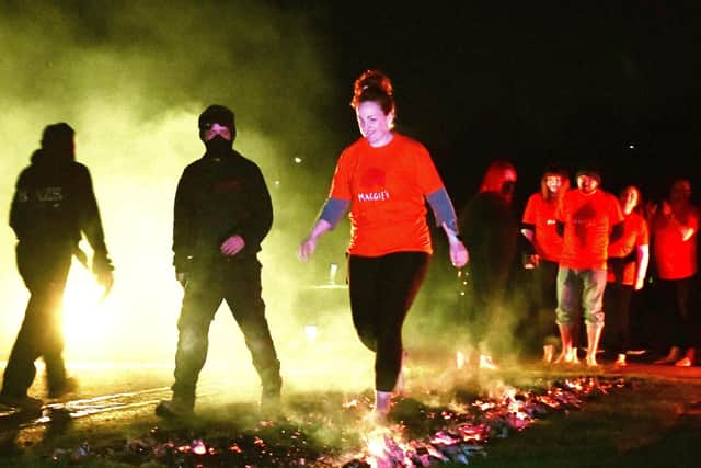 Maggie's Firewalk returns next month to raise funds for the Larbert-based centre.  (Pic: Michael Gillen)