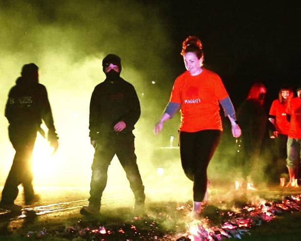 Maggie's Firewalk returns next month to raise funds for the Larbert-based centre.  (Pic: Michael Gillen)