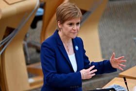 When is Nicola Sturgeon’s update today? Time the First Minister is expected to make an announcement on tiered system in Scotland (Photo by Jeff J Mitchell - Pool /Getty Images)